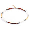 Collier Sixtystones Collier Perles Heishi Pierres -38 cm