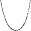Collier Orusbijoux Chaine Maille For&ccedil;at Facett&eacute;e Ras De Coup Argent Argent&eacute; Grenoble