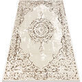 Tapis Rugsx Tapis ALLURE 1961 Ornement, cadre - Structurel, 160x220 cm Beige 160x220 cm. . Maison & D&eacute;co > Tapis. Grenoble
