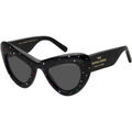 Lunettes sur Grenoble : Lunettes de soleil Marc Jacobs MARC 798/S STR Lunettes de soleil, Noir/Gris, 48 mm