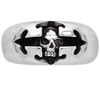 Bijoux Orusbijoux Bague Homme T&ecirc;te De Croix Argent Argent&eacute;