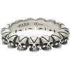 Bijoux Orusbijoux Alliance Argent T&ecirc;te De Mort Skull Argent&eacute;