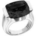Bijoux Orusbijoux Bague Maia Argent Rhodi&eacute; Pierre Onyx Noir Argent&eacute; Grenoble
