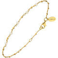 Bracelets Orusbijoux Bracelet Argent Dor&eacute; Perles De Lune Naturelles Blanches Dor&eacute;
