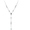 Collier Orusbijoux Collier En Argent Cravate Pierre Spinelle Noire Argent&eacute;