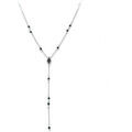 Collier Orusbijoux Collier En Argent Cravate Pierre Spinelle Noire Argent&eacute; Grenoble