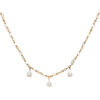 Collier Orusbijoux Collier Argent Dor&eacute; Et Pierres De Lune Naturelles Blanches Dor&eacute;