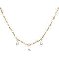 Collier Orusbijoux Collier Argent Dor&eacute; Et Pierres De Lune Naturelles Blanches Dor&eacute; Grenoble