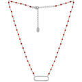 Collier Orusbijoux Collier Argent Rhodier Lingot Et Pierres Onyx Naturelles Argent&eacute; Grenoble