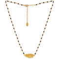 Collier Orusbijoux Collier Argent Dor&eacute; Plume Et Pierres Naturelles Noires Dor&eacute; Grenoble