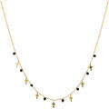 Collier Orusbijoux Collier Argent Dor&eacute; Croix Et Pierres Naturelles Spinelle Dor&eacute; Grenoble