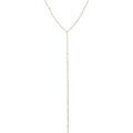 Collier Orusbijoux Collier Cravate Argent Dor&eacute; Perles Naturelles Blanches Dor&eacute;