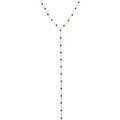 Collier Orusbijoux Collier Cravate Argent Rhodi&eacute; Pierres Spinelle Noires Argent&eacute; Grenoble