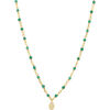 Collier Orusbijoux Collier Argent Dor&eacute; Goutte Diamant&eacute; Pierre Naturelle Onyx Dor&eacute;