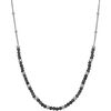 Collier Orusbijoux Collier Argent Rhodi&eacute; Perles Rhodi&eacute; Et Pierres Spinelle Argent&eacute;