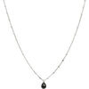 Collier Orusbijoux Collier Argent Rhodi&eacute; Goutte Pierres Naturelles Spinelle Argent&eacute;