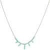 Collier Orusbijoux Collier Argent Rhodi&eacute; Pierre Fine Amazonite Argent&eacute;