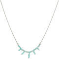 Colliers sur Grenoble : Collier Orusbijoux Collier Argent Rhodi&eacute; Pierre Fine Amazonite Argent&eacute;