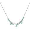 Collier Orusbijoux Collier Argent Rhodi&eacute; Pierre Pampille Amazonite Argent&eacute;