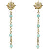 Boucles oreilles Orusbijoux Boucles D'oreilles Argent Dor&eacute;e &eacute;toile Zirconium Blanc Dor&eacute;