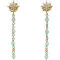 Boucles oreilles Orusbijoux Boucles D'oreilles Argent Dor&eacute;e &eacute;toile Zirconium Blanc Dor&eacute; Grenoble