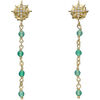 Boucles oreilles Orusbijoux Boucles D'oreilles Argent Dor&eacute;e &eacute;toile Zirconium Blanc Dor&eacute;