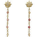 Boucles oreilles Orusbijoux Boucles D'oreilles Argent Dor&eacute;e &eacute;toile Zirconium Blanc Dor&eacute; Grenoble