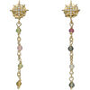 Boucles oreilles Orusbijoux Boucles D'oreilles Argent Dor&eacute;e &eacute;toile Zirconium Blanc Dor&eacute;