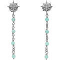 Boucles oreilles Orusbijoux Boucles D'oreilles Argent Rhodi&eacute; &eacute;toile Zirconium Blanc Argent&eacute; Grenoble
