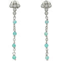 Boucles oreilles Orusbijoux Boucles D'oreilles Argent Rhodi&eacute; Croix Zirconium Blanc Argent&eacute; Grenoble