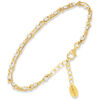 Bracelets Orusbijoux Bracelet En Argent Dor&eacute; Double Chaine Pierres Naturelles Dor&eacute;