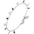 Bracelets Orusbijoux Bracelet Argent Pampilles De Forme Lune Coeur Et Pierre Argent&eacute; Grenoble