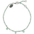 Bracelets Orusbijoux Bracelet En Argent Rhodi&eacute; Pierre Naturelle Amazonite Argent&eacute;