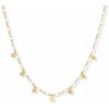 Bijoux Orusbijoux Collier Argent Dor&eacute; Petites Perles Pampilles Et Pierre De Dor&eacute;