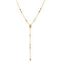 Collier Orusbijoux Collier En Argent Cravate Dor&eacute; Pierre Naturelle Quartz Rose Dor&eacute; Grenoble