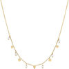 Bijoux Orusbijoux Collier Argent Dor&eacute; Pampilles De Forme G&eacute;om&eacute;trique Et Dor&eacute;