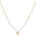 Femmes sur Grenoble : Bijoux Orusbijoux Collier Cha&icirc;ne Argent Dor&eacute; Avec Pierres De Lune Blanche Et Dor&eacute;