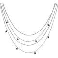 Colliers sur Grenoble : Collier Orusbijoux Collier Argent Multiples Chaine Et Pierres Naturelles Argent&eacute;