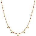 Bijoux Orusbijoux Collier Argent Dor&eacute; Pampilles &eacute;toiles Et Pierres Quartz Dor&eacute; Grenoble