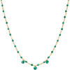 Collier Orusbijoux Collier En Argent Dor&eacute; Pierre Naturelle Onyx Vert Pampilles Dor&eacute;