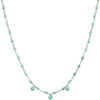Collier Orusbijoux Collier En Argent Rhodi&eacute; Pierre Naturelle Amazonite Argent&eacute;