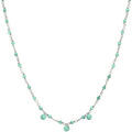 Collier Orusbijoux Collier En Argent Rhodi&eacute; Pierre Naturelle Amazonite Argent&eacute; Grenoble