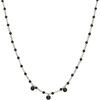 Collier Orusbijoux Collier En Argent Rhodi&eacute; Pierres Naturelles Spinelle Noir Argent&eacute;