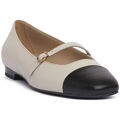 Chaussures d&eacute;contract&eacute;es femme sur Grenoble : Ballerines Frau NAPPA NERO CREAM