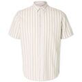 Chemises/chemisettes sur Grenoble : Chemise Selected Noos Reg-Sun Shirt - Pure Cashmere/Stripes
