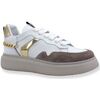 Baskets Caf&eacute; Noir DE1630B Blanc