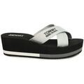 Mules femme sur Grenoble : Mules Tommy Hilfiger EN0EN00068SV Argent&eacute;