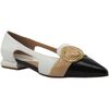 Ballerines Caf&eacute; Noir ED4004MB Blanc