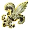 Broches Clj Charles Le Jeune Pin's Fleur de Lys - Royaut&eacute; Fran&ccedil;aise Jaune