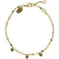 Bracelets Orusbijoux Bracelet En Argent Dor&eacute; Pierres Naturelles Tourmaline Dor&eacute;